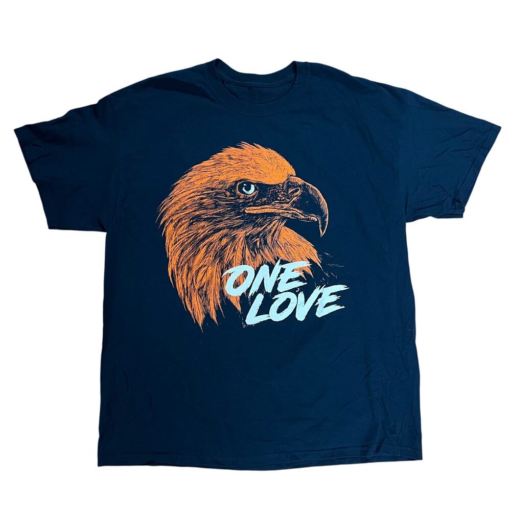 Vintage Auburn Tigers Tp-shirt Navy Size XL Mens "One‎ Love" War Eagle